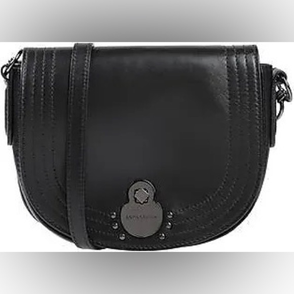 Longchamp Cavalcade black leather bag